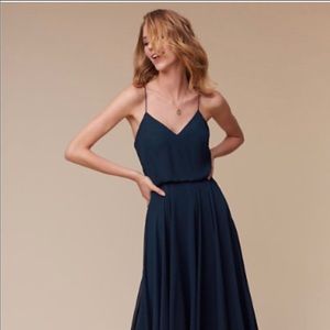 Jenny Yoo BHLDN navy long dress worn 2x